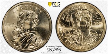 2025-D $1 Native American Position A MS64