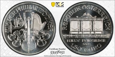 2009 € 1.50 Vienna Philharmonic MS65