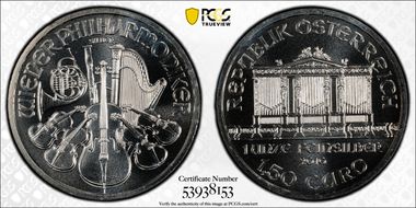 2010 € 1.50 Vienna Philharmonic MS68