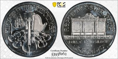 2021 € 1.50 Vienna Philharmonic MS64