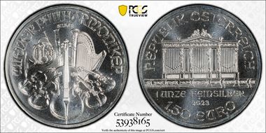 2023 € 1.50 Vienna Philharmonic MS67