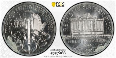 2024 € 1.50 Vienna Philharmonic MS64