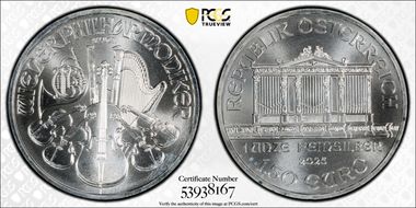 2025 € 1.50 Vienna Philharmonic MS68