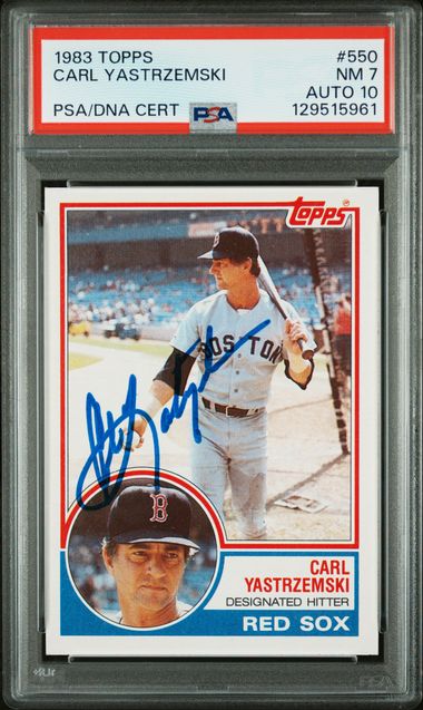 1983 Topps TOPPS Red #550 Carl Yastrzemski front
