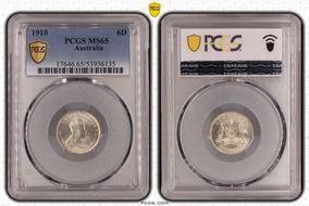 1910 6D KM-19 Ag MS65