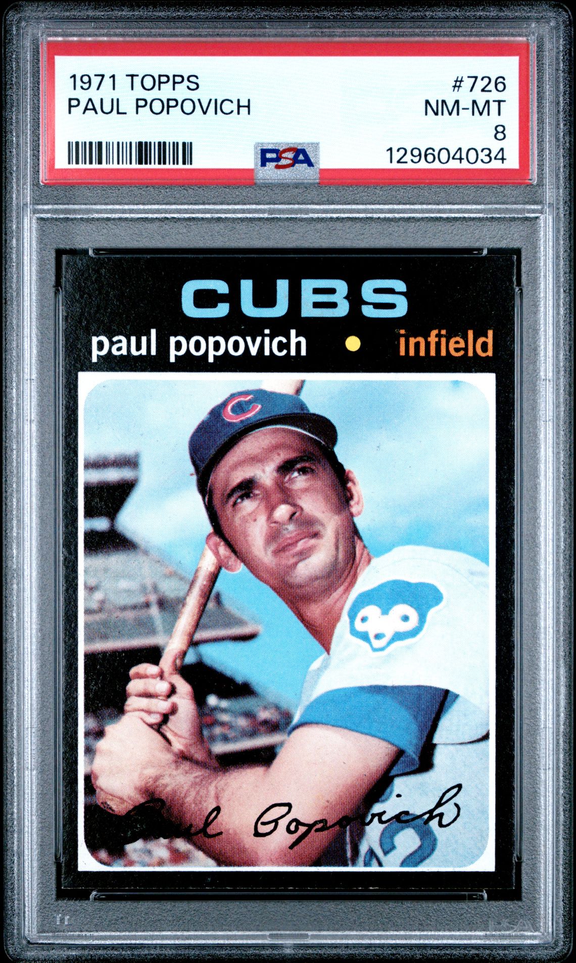 1971 Topps TOPPS #726 Paul Popovich front