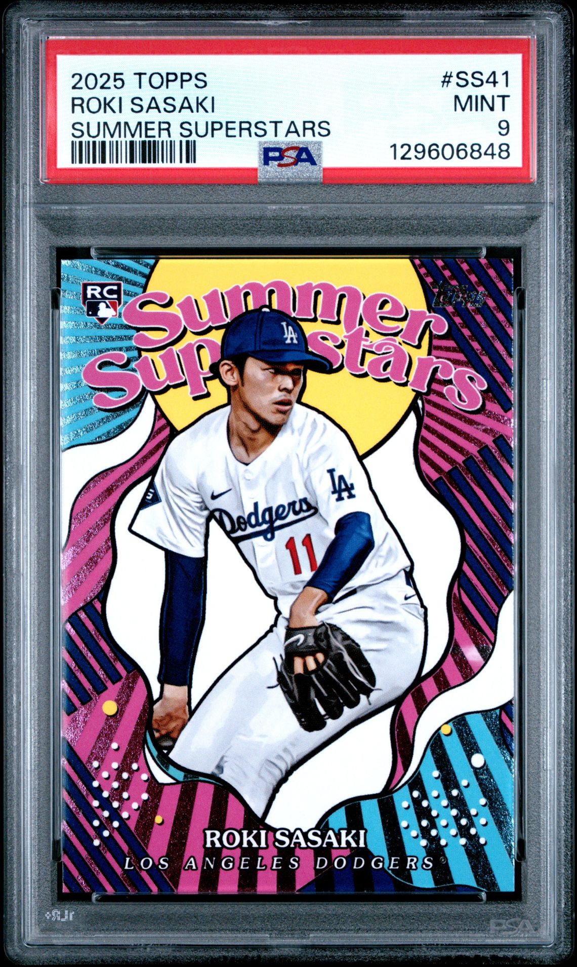 2025 Topps Summer Superstars Roki Sasaki #Ss41 Mint 9 front