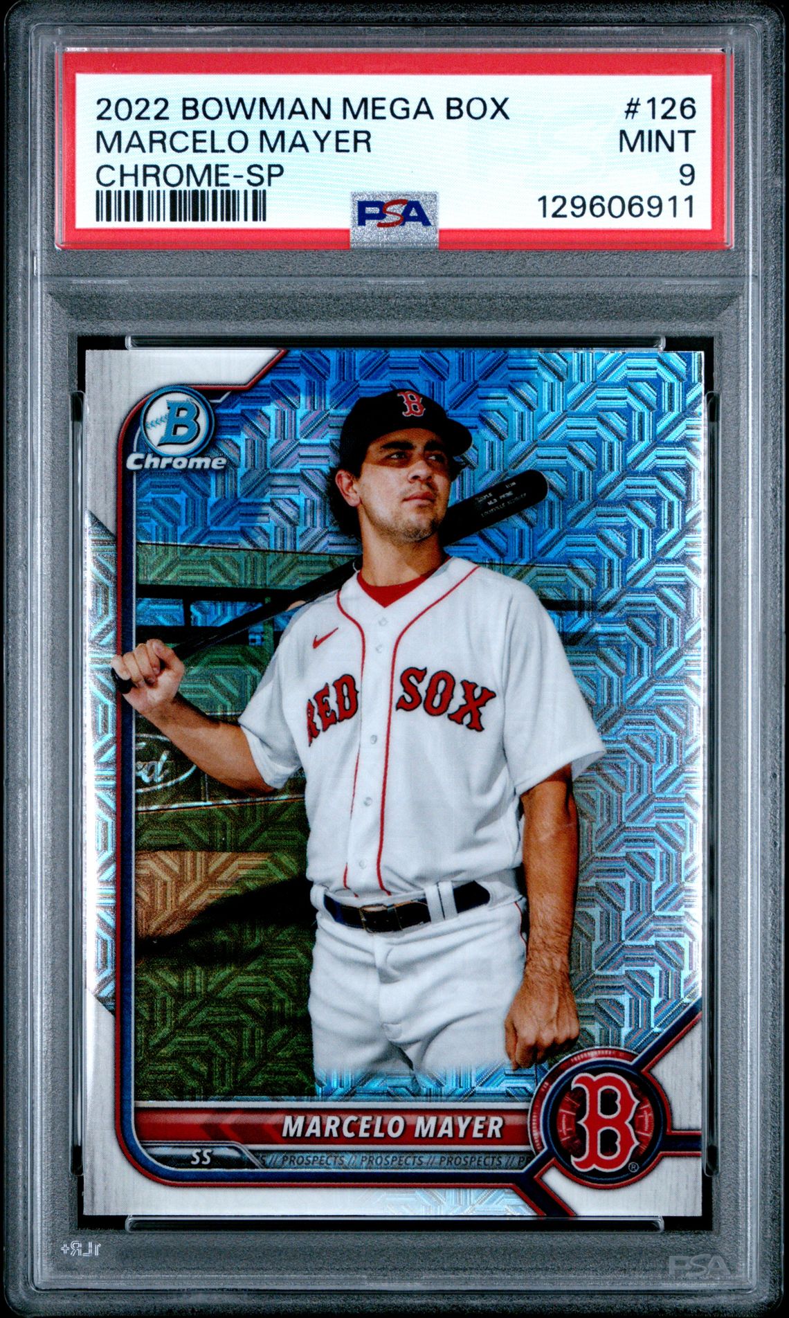 2022 Bowman Mega Box Chrome Marcelo Mayer #126 (Chrome-Sp) Mint 9 front
