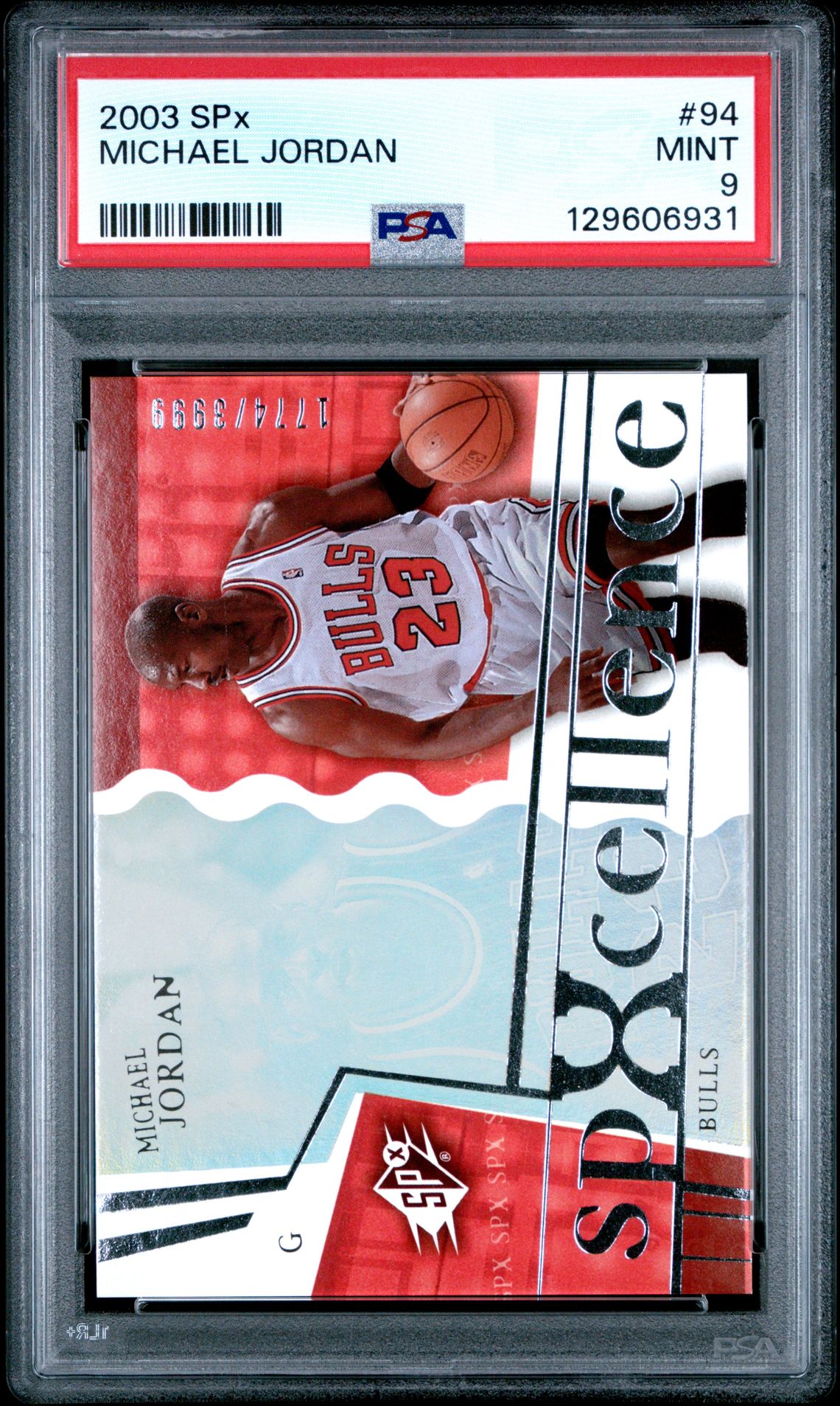 2003 Spx Michael Jordan #94 Mint 9 front