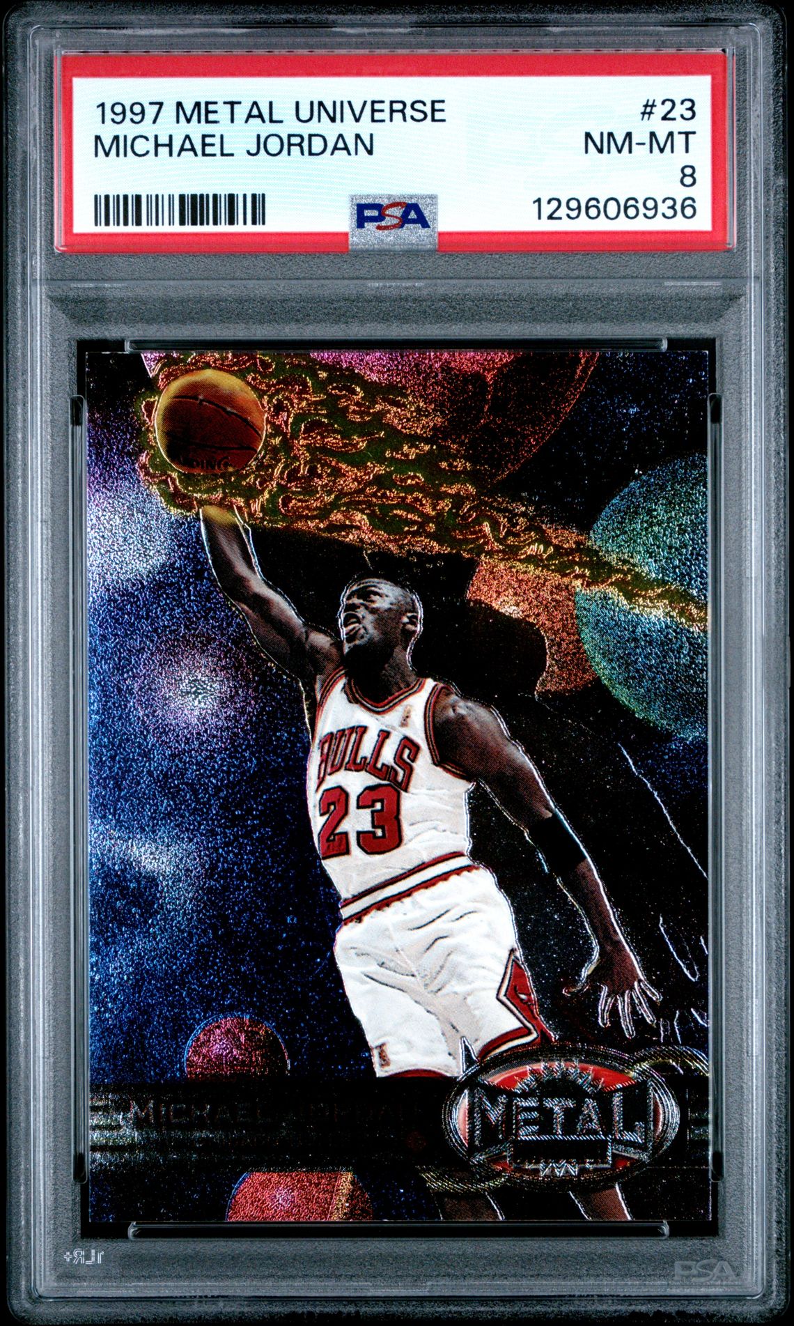 1997 Metal Universe Michael Jordan #23 Nm-Mt 8 front