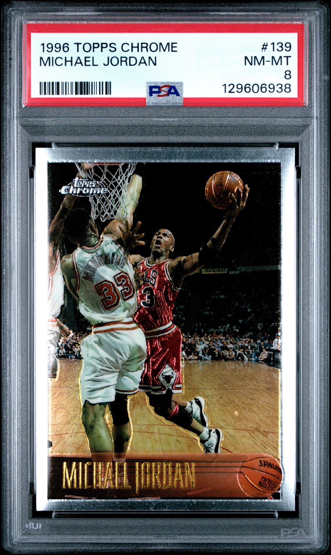 1996 Topps Chrome Michael Jordan #139 Nm-Mt 8 front