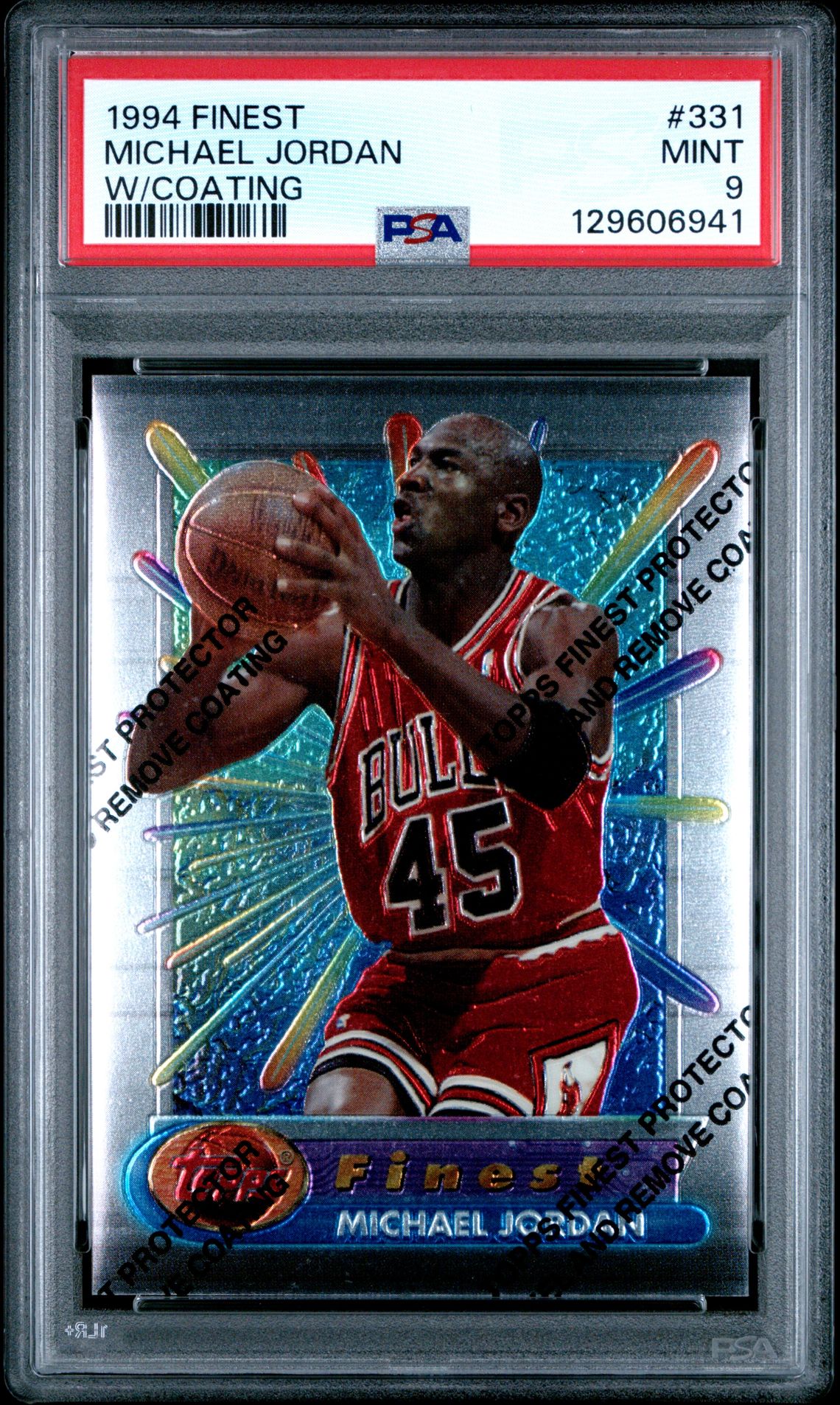 1994 Finest Michael Jordan #331 (W/Coating) Mint 9 front
