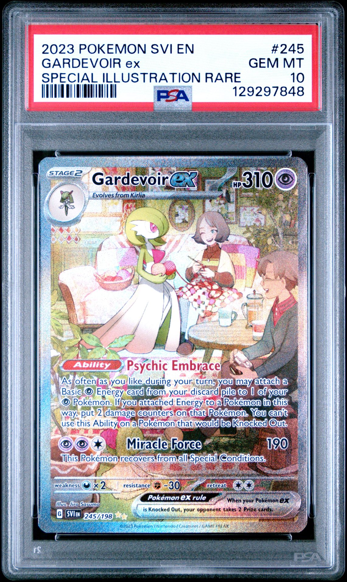 2023 Pokemon Svi En-Scarlet & Violet Gardevoir Ex #245 (Special Illustration Rare) Gem Mt 10 front