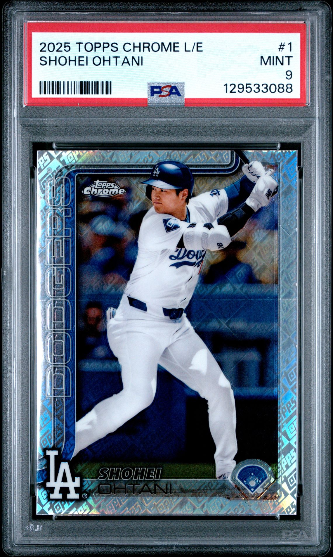 2025 Topps Chrome Logofractor Edition Shohei Ohtani #1 Mint 9 front