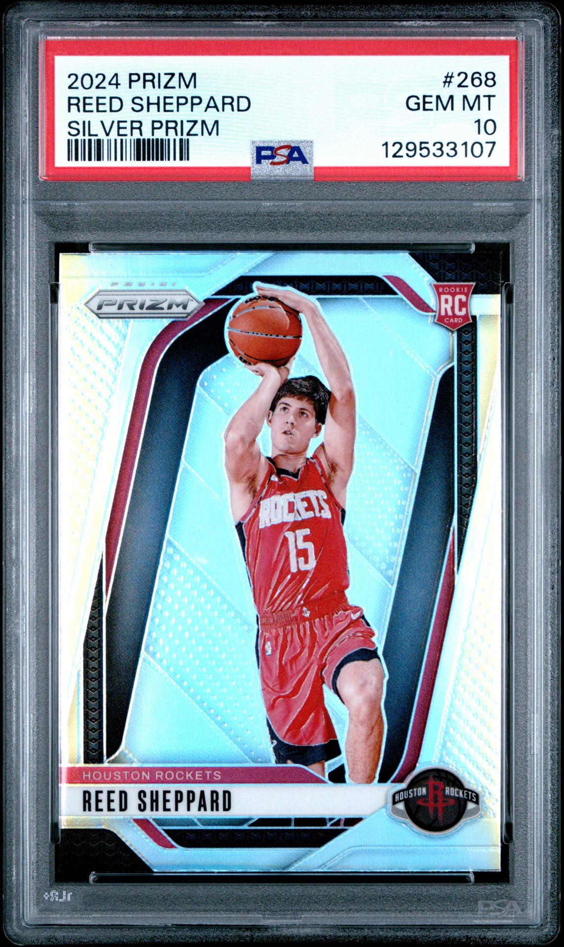 2024 Panini Prizm Reed Sheppard #268 (Silver Prizm) Gem Mt 10 front
