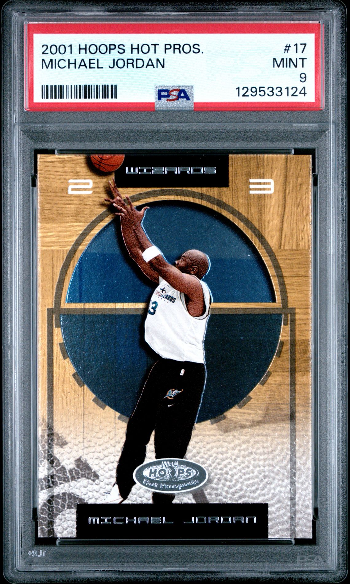 2001 Hoops Hot Prospects Michael Jordan #17 Mint 9 front