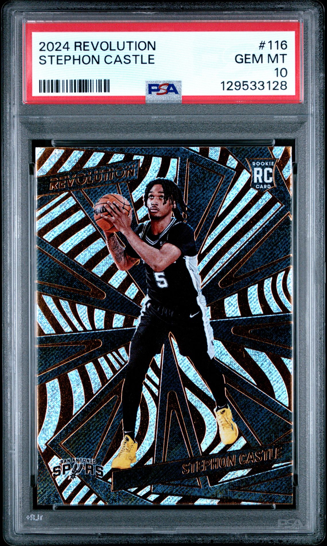 2024 Panini Revolution Stephon Castle #116 Gem Mt 10 front