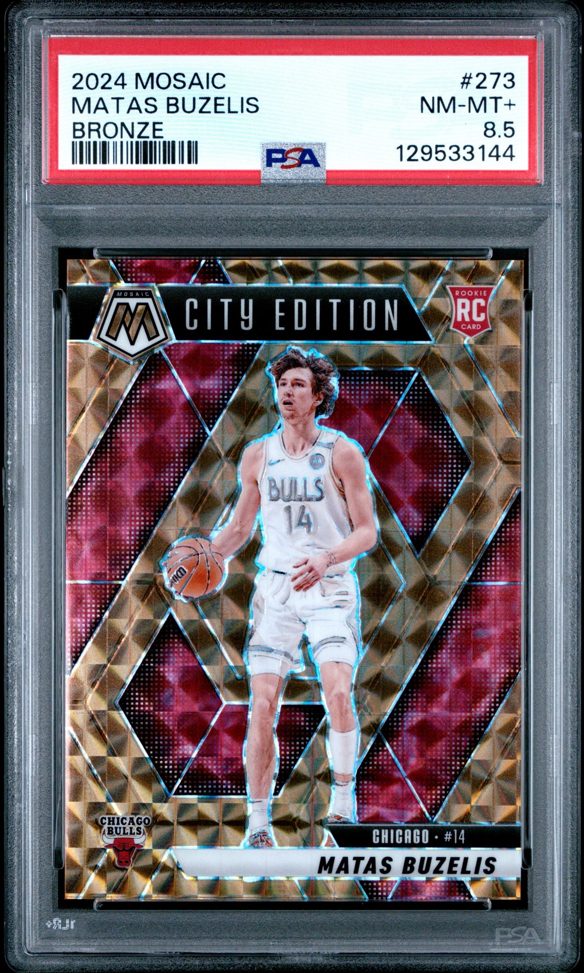 2024 Panini Mosaic Matas Buzelis #273 (Bronze) Nm-Mt+ 8.5 front