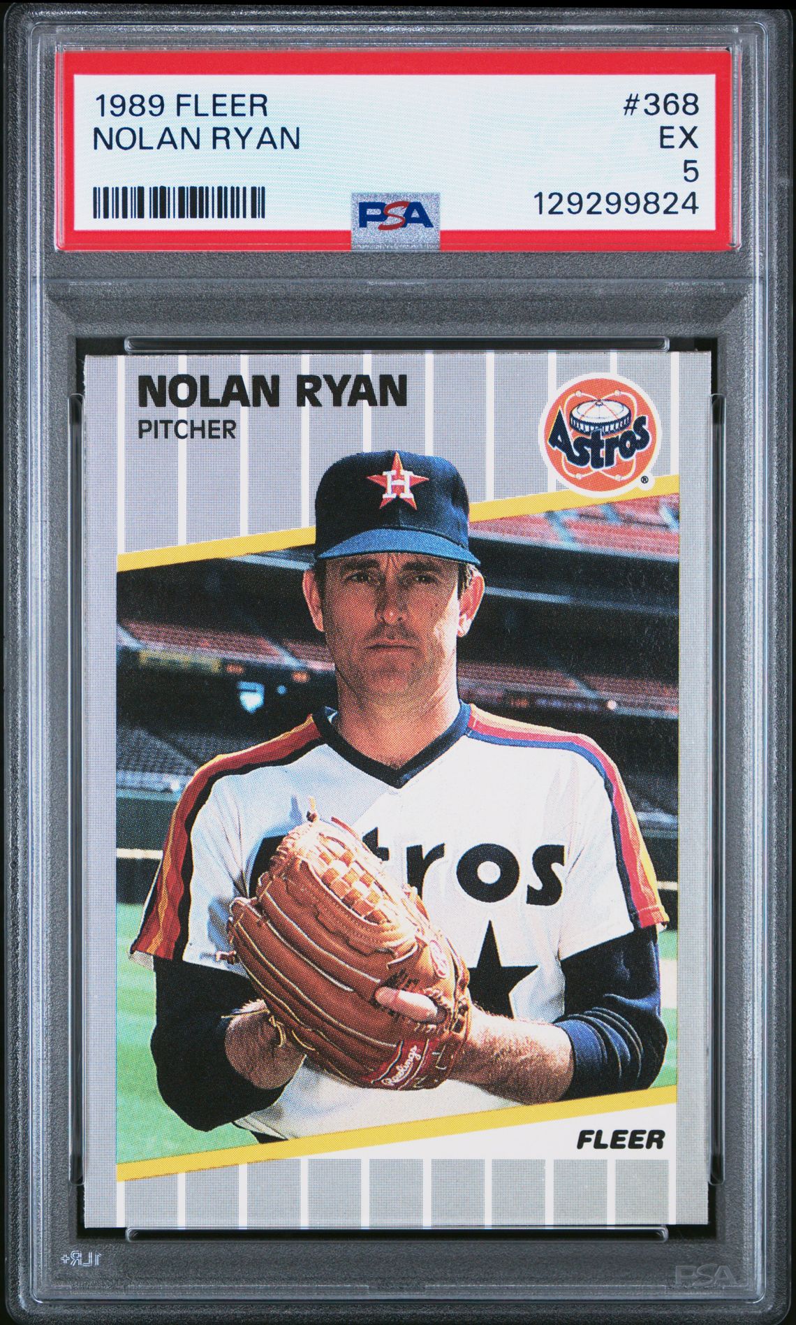 1989 Fleer Nolan Ryan #368 Ex 5 front