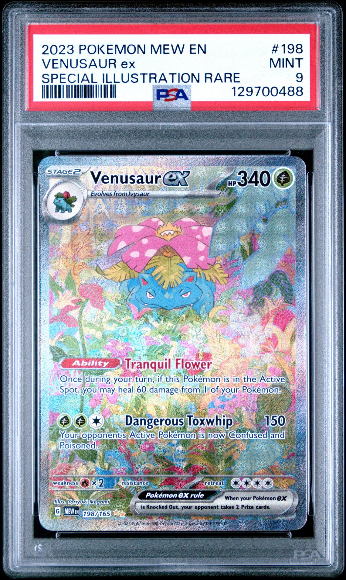 2023 Pokemon Mew En-151 Venusaur Ex #198 (Special Illustration Rare) Mint 9 front