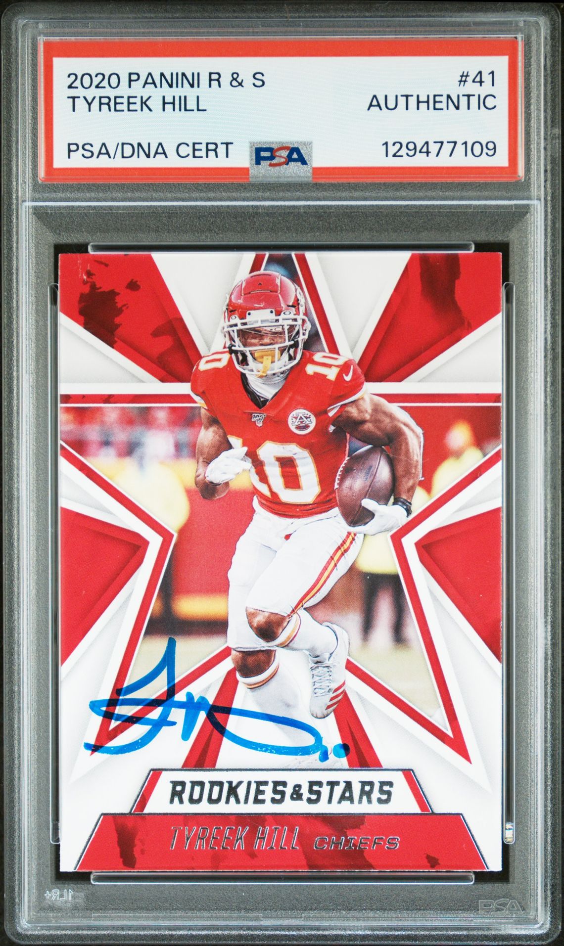 2020 Panini Rookies & Stars Tyreek Hill #41 N0: Authentic front