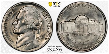 1939 5C Doubled Monticello MS66+