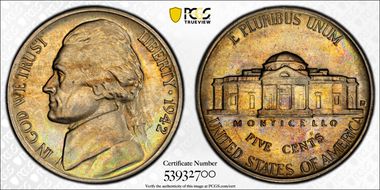 1942-D/D 5C D/Horizontal D MS64FS