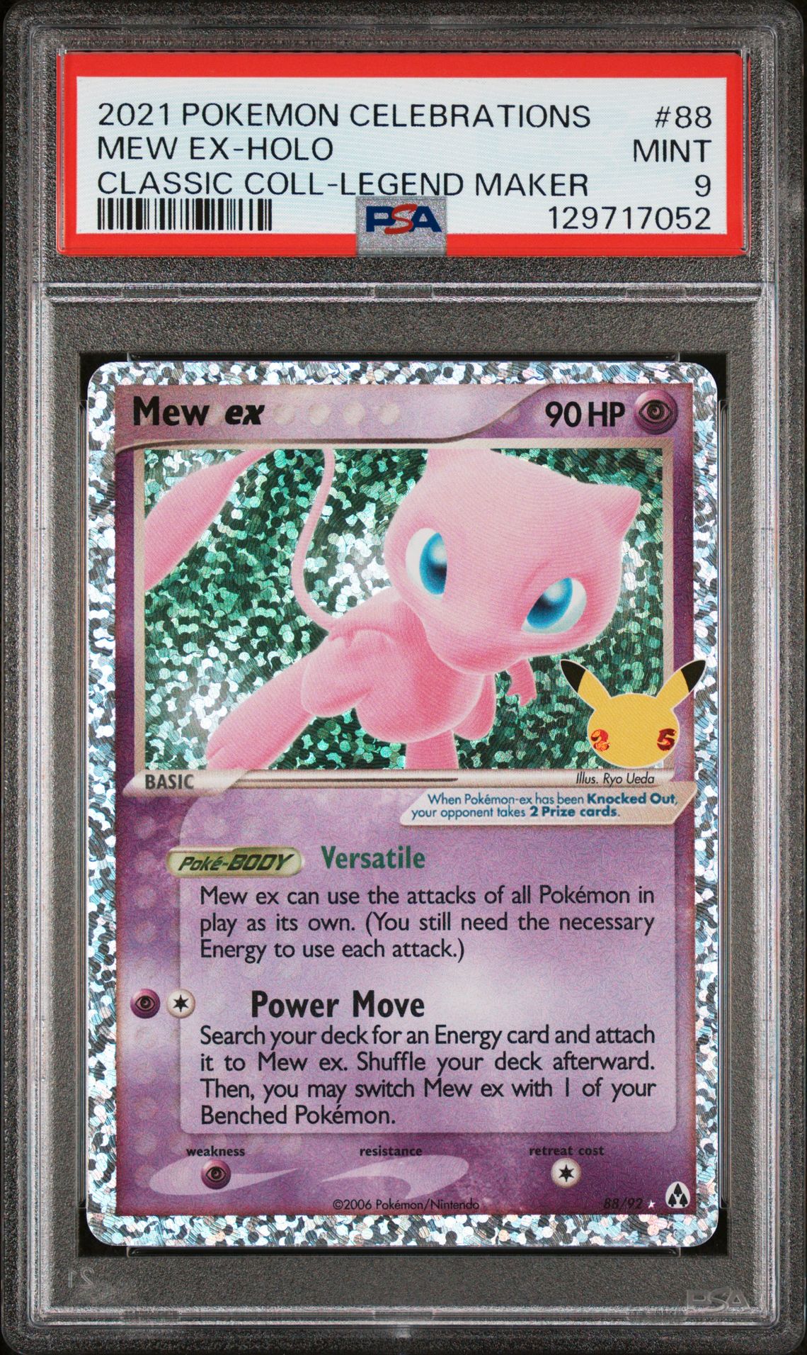 2021 Pokemon Celebrations Classic Collection Mew Ex-Holo #88 (Classic Coll-Legend Maker) Mint 9 front