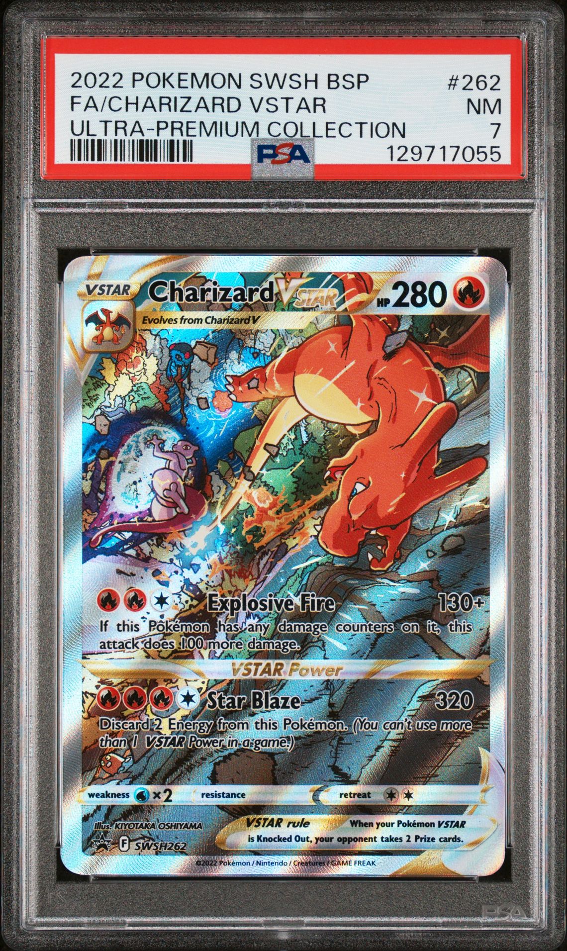 2022 Pokemon Swsh Black Star Promo Fa/Charizard Vstar #262 (Ultra-Premium Collection) Nm 7 front