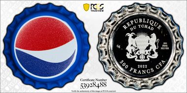 2022 500 Fr Pepsi Bottle Cap Colorized PR69DCAM