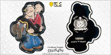 2024 $2 Popeye & Olive Oyl Colorized PR70DCAM