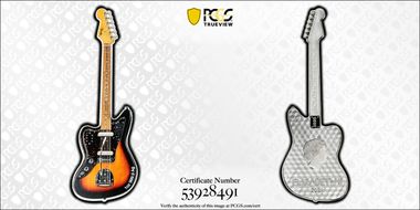 2024 $2 Jaguar Guitar - Fender Colorized Rev PR PR69