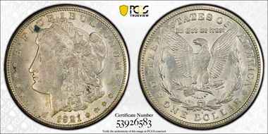 1921-S $1 MS62