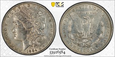 1884 $1 N1