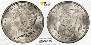 1898-O $1 MS67+ 