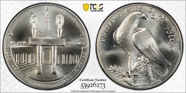 1984-D $1 Olympic MS68