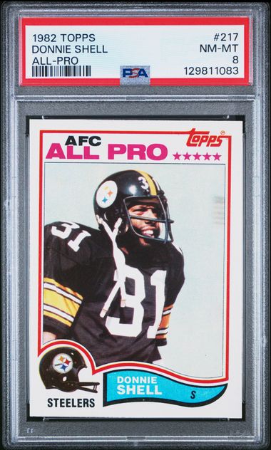 1982 Topps #217 Donnie Shell 1ar2 front