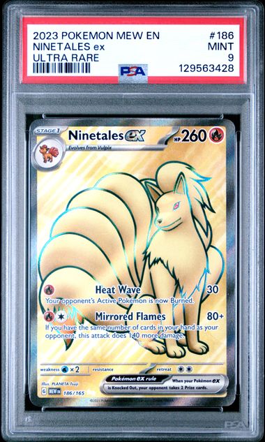 2023 Pokemon ULTRA RARE #186 Mew / Ninetales front