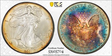 2001 $1 Silver Eagle N1