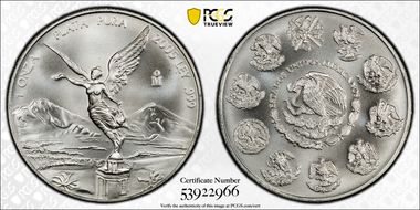 2005-Mo Onza Libertad Ag MS69
