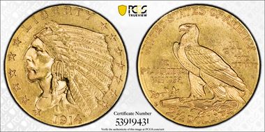 1914-D $2.50 MS63