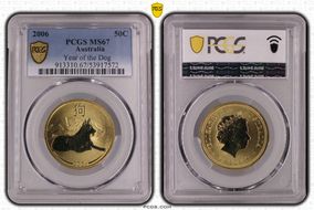 2006 50C Year of the Dog MS67