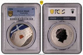2004 $5 Eureka Stockade Colorized MS69