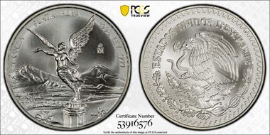 1998-Mo Onza Libertad Ag MS67