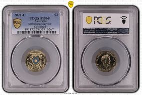 2021-C $2 Ambulance Service Colorized MS68