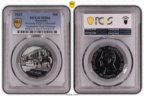 2025 50C Victoria H220 Colorized Australian Rail Heritage MS66