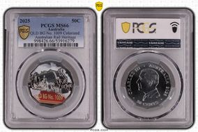 2025 50C QLD BG No. 1009 Colorized Australian Rail Heritage MS66