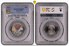 2025 20C Rainbow Serpent Colorized MS69