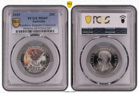 2025 20C Rainbow Serpent Colorized MS69