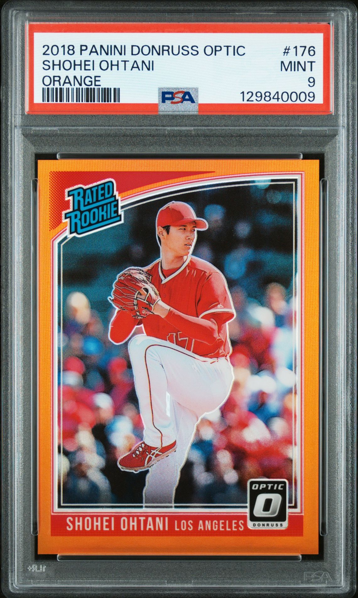 2018 Panini Donruss Optic ORANGE #176 Shohei Ohtani front